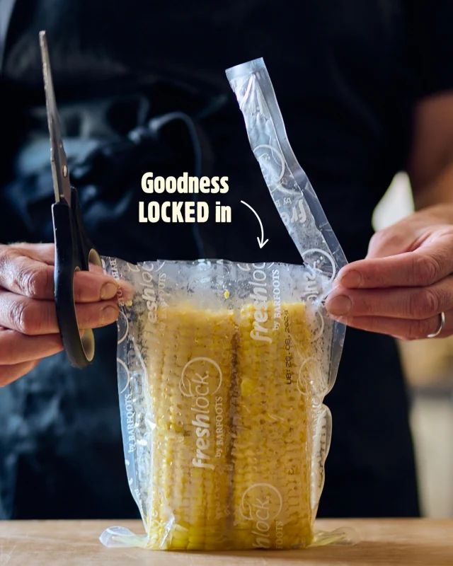 We all know corn on the cob is one of the world’s favourite vegetables. It’s fun to eat, tastes fantastic and is as easy to sling on the BBQ as it is to pack into lunchboxes. 

At Freshlock we lock in that all-natural, tasty corn flavour in our green energy solar-powered factories to ensure all the sweetness, crispness and nutrition lasts for 40 days in your fridge!

Time of the essence? All you need to do on a busy weeknight is microwave the corn for 3 minutes and you have the perfect side dish to please everyone in the family!

Available now on @ocadouk